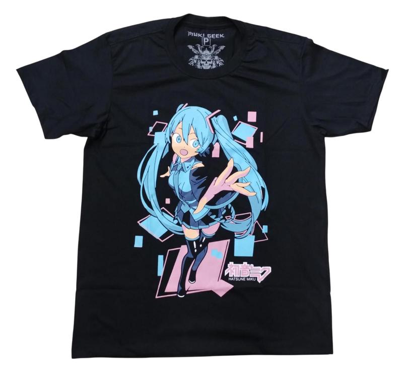 Camiseta Vocaloid Hatsune Miku Blusa Anime Adulto Unissex Mk135